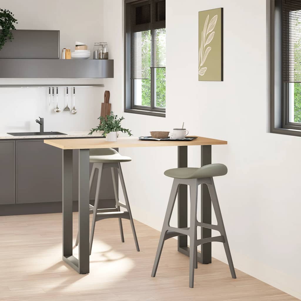 Gambe per tavolo da bar forma U 2 pz Antracite 40x(100-101)