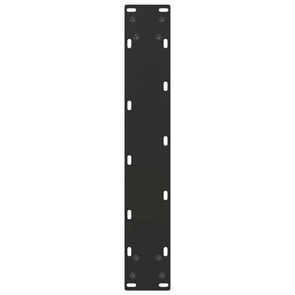 Gambe per tavolo da bar a forma di U 2 pz nere 50x(110-111) cm