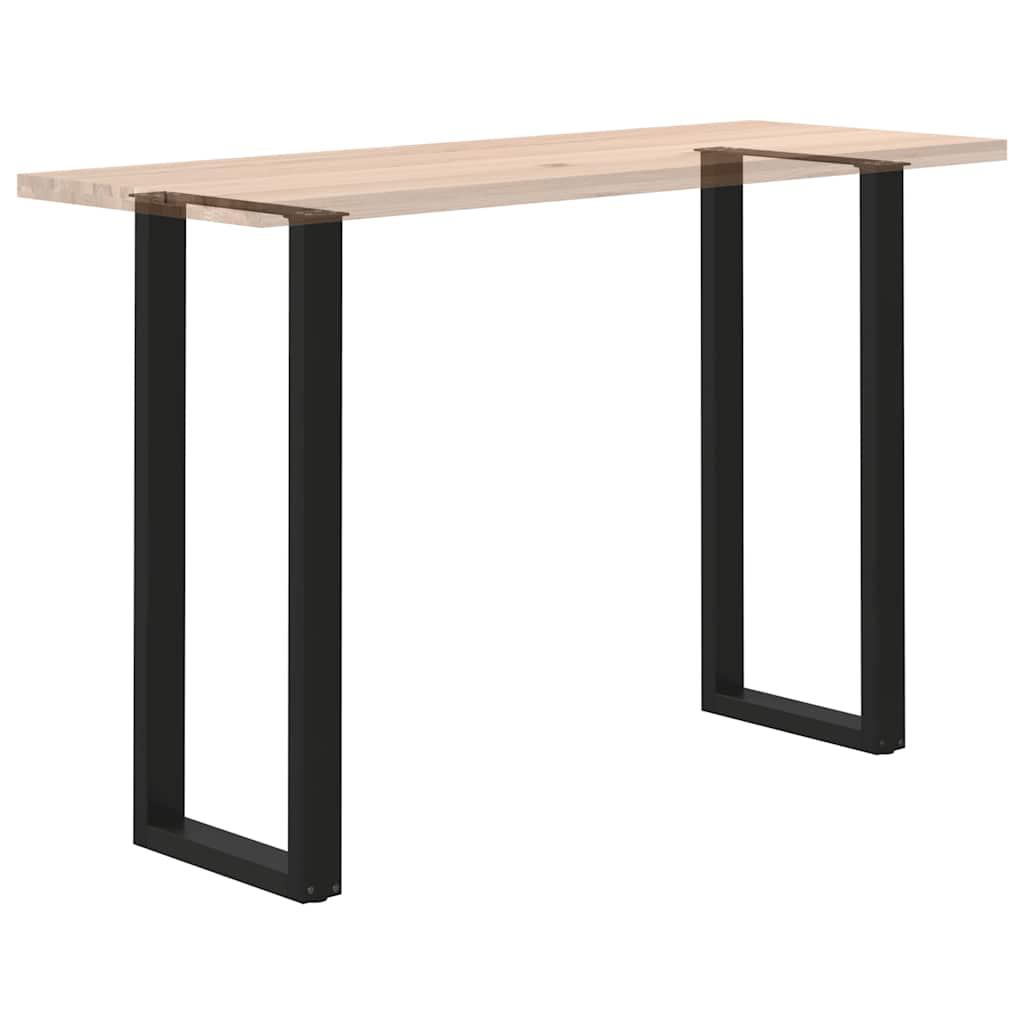 Gambe per tavolo da bar a forma di U 2 pz nere 50x(110-111) cm