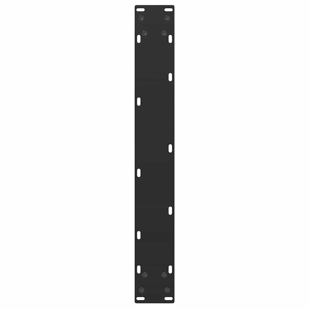 Gambe per tavolo da bar a forma di U 2 pz nere 60x(110-111) cm