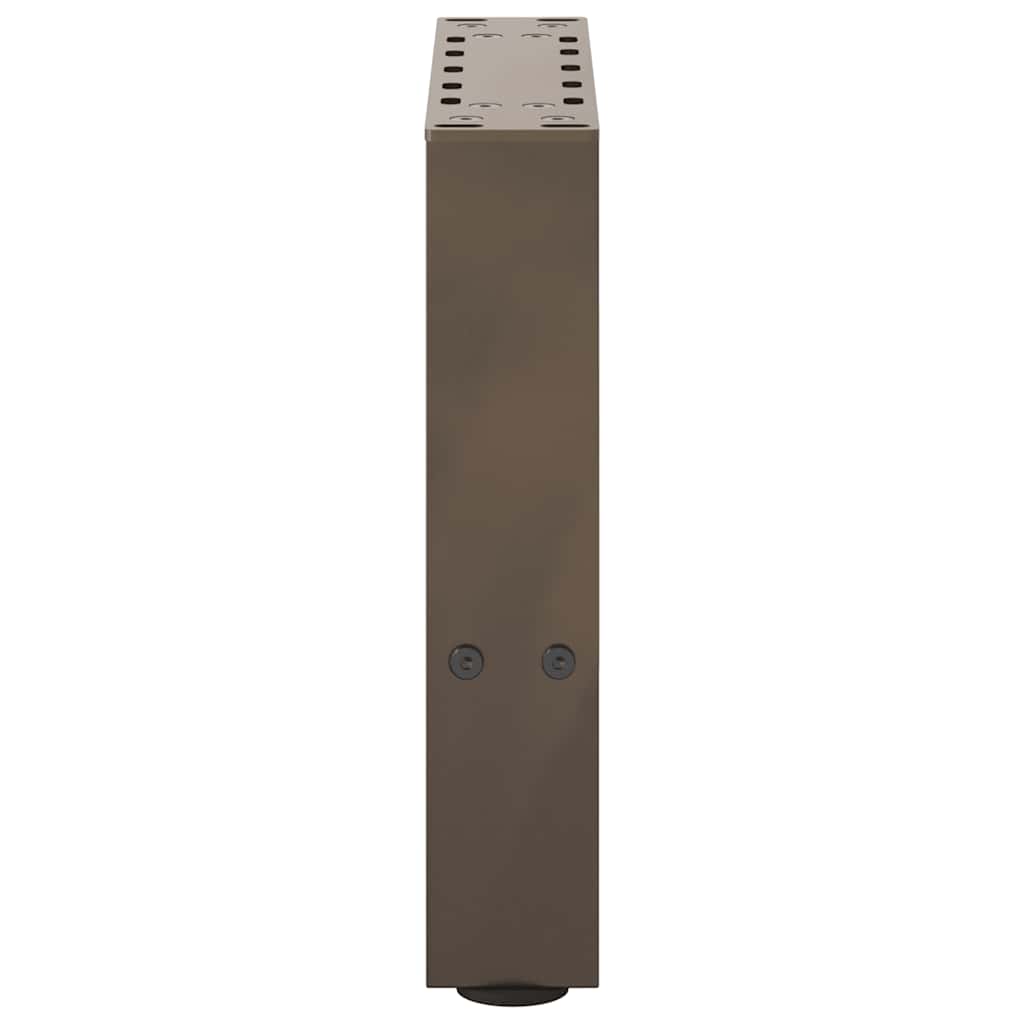 Gambe per Tavolino da Caffè Naturale 2 pz 30x(30-31) cm Acciaio