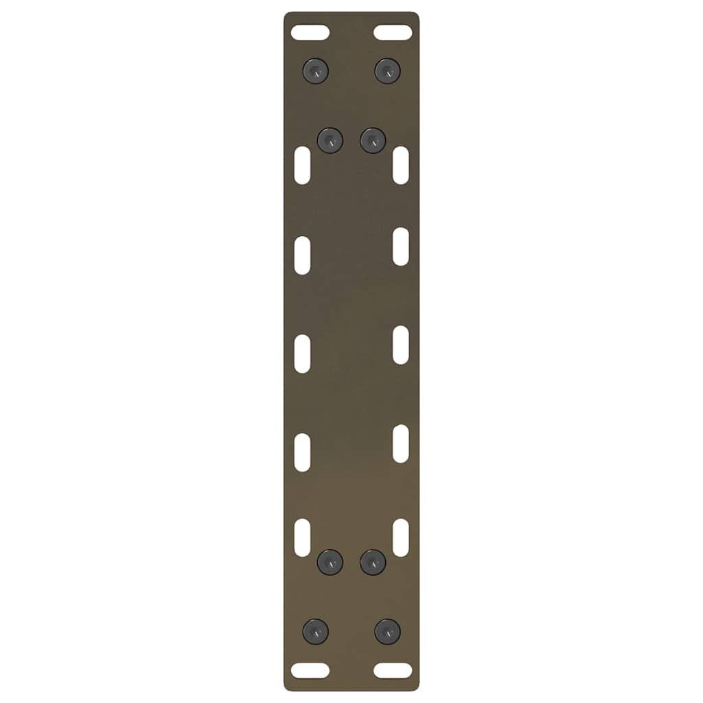 Gambe per Tavolino da Caffè Naturale 2 pz 30x(30-31) cm Acciaio