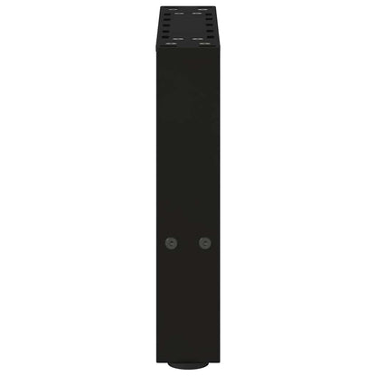 Gambe per Tavolino da Caffè Nero 2 pz 40x(30-31) cm Acciaio