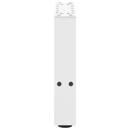 Gambe per Tavolino da Caffè Bianche 2 pz 40x(30-31) cm Acciaio