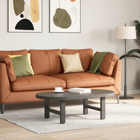 Gambe per Tavolino da Caffè Antracite 2 pz 50x(30-31) cm Acciaio - homemem39