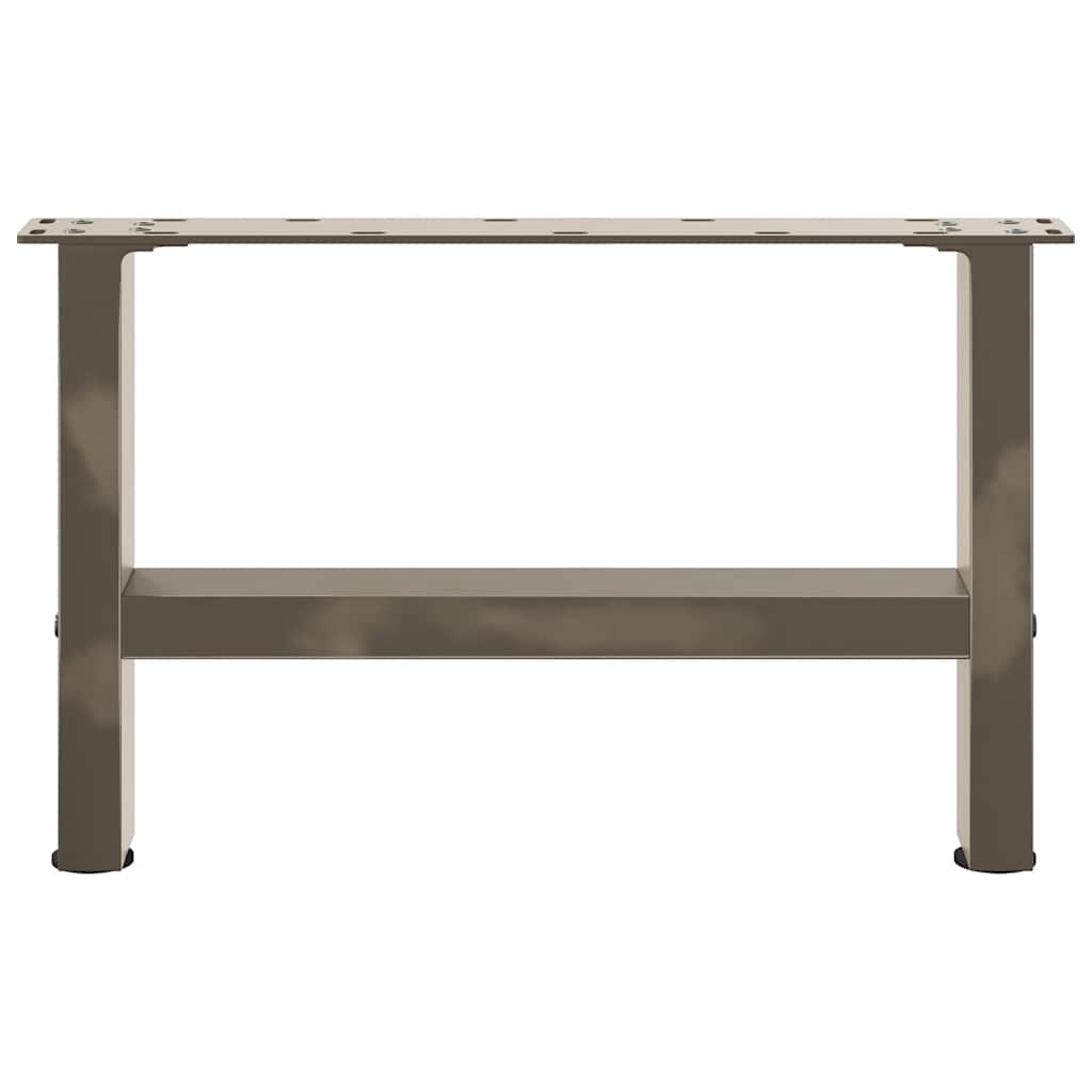 Gambe per Tavolino da Caffè in Acciaio Naturale 2 pz 50x(30-31) cm Acciaio - homemem39