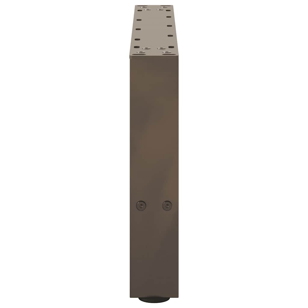 Gambe per Tavolino da Caffè in Acciaio Naturale 2 pz 50x(30-31) cm Acciaio - homemem39