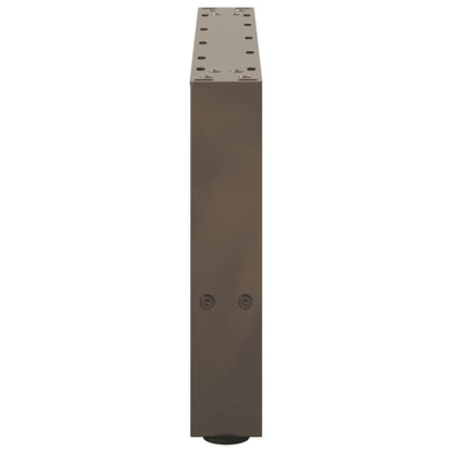Gambe per Tavolino da Caffè in Acciaio Naturale 2 pz 50x(30-31) cm Acciaio - homemem39