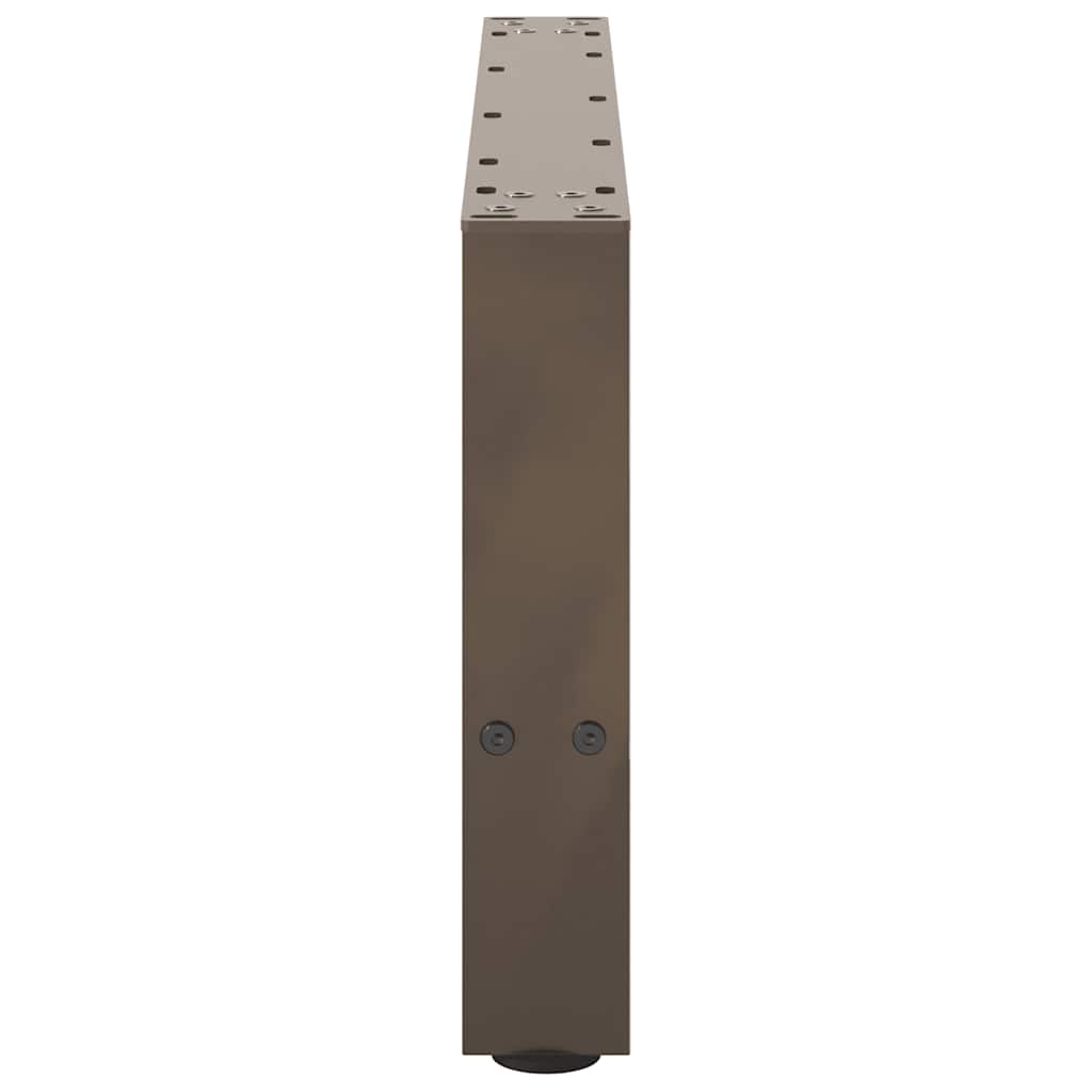 Gambe per Tavolino da Caffè in Acciaio Naturale 2 pz 70x(30-31) cm Acciaio - homemem39