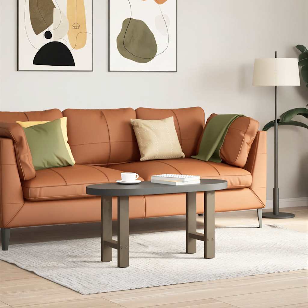 Gambe per Tavolino da Caffè Naturale 2 pz 28x(42-43) cm Acciaio