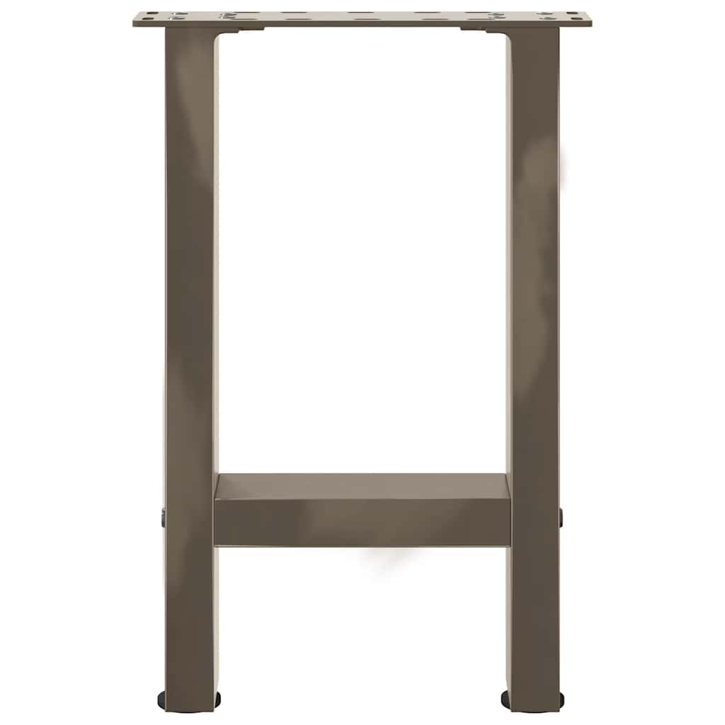 Gambe per Tavolino da Caffè Naturale 2 pz 28x(42-43) cm Acciaio