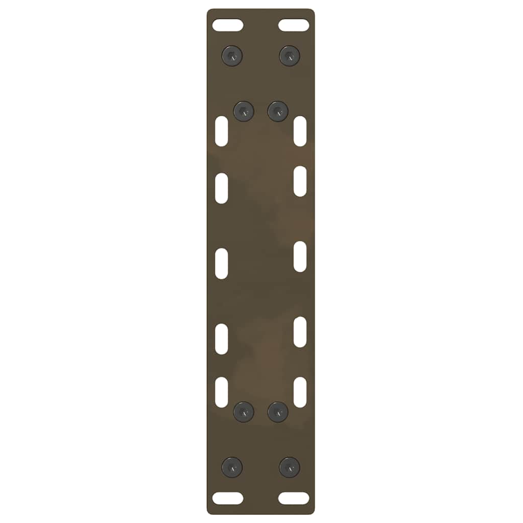 Gambe per Tavolino da Caffè Naturale 2 pz 28x(42-43) cm Acciaio