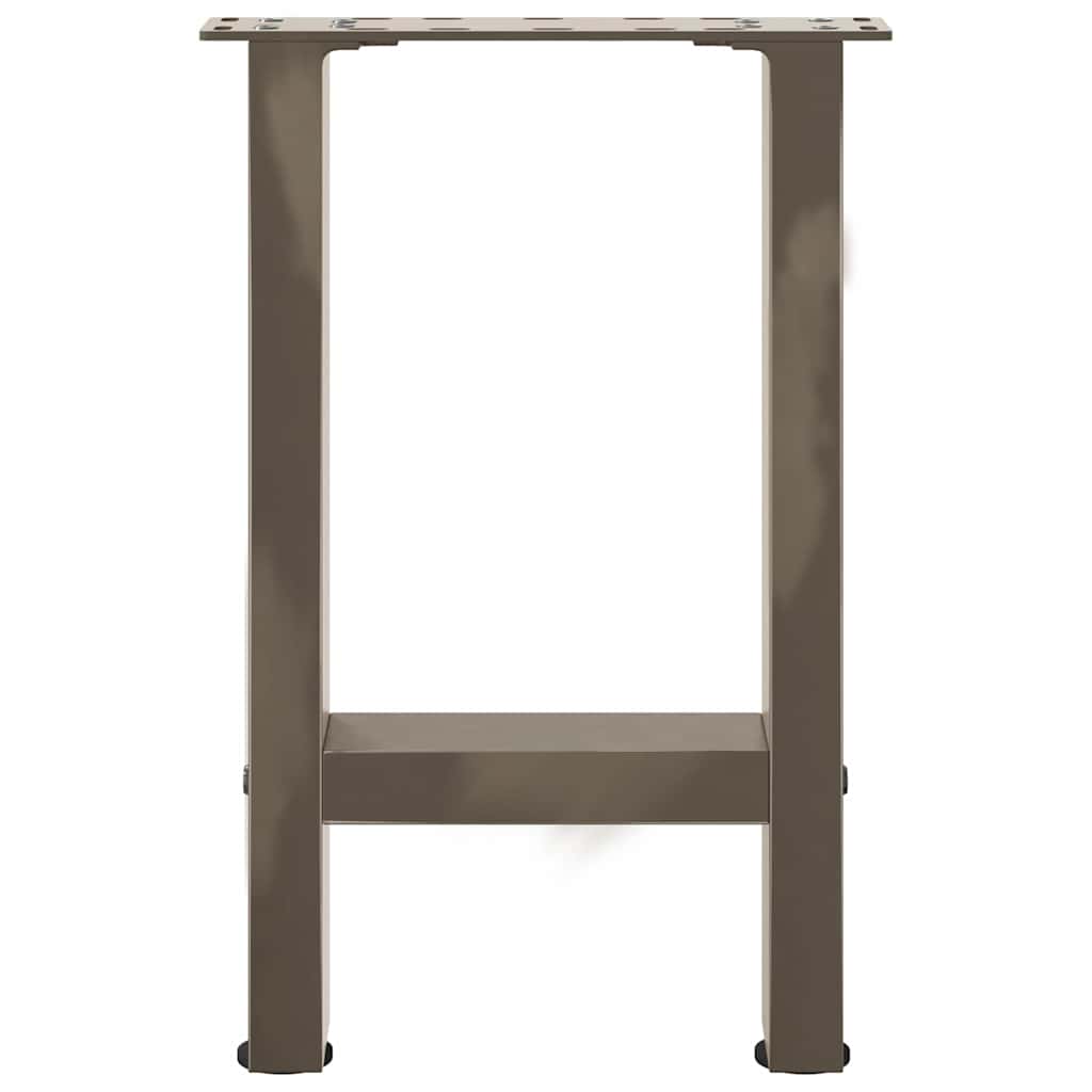 Gambe per Tavolino da Caffè Naturale 2 pz 38x(42-43) cm Acciaio