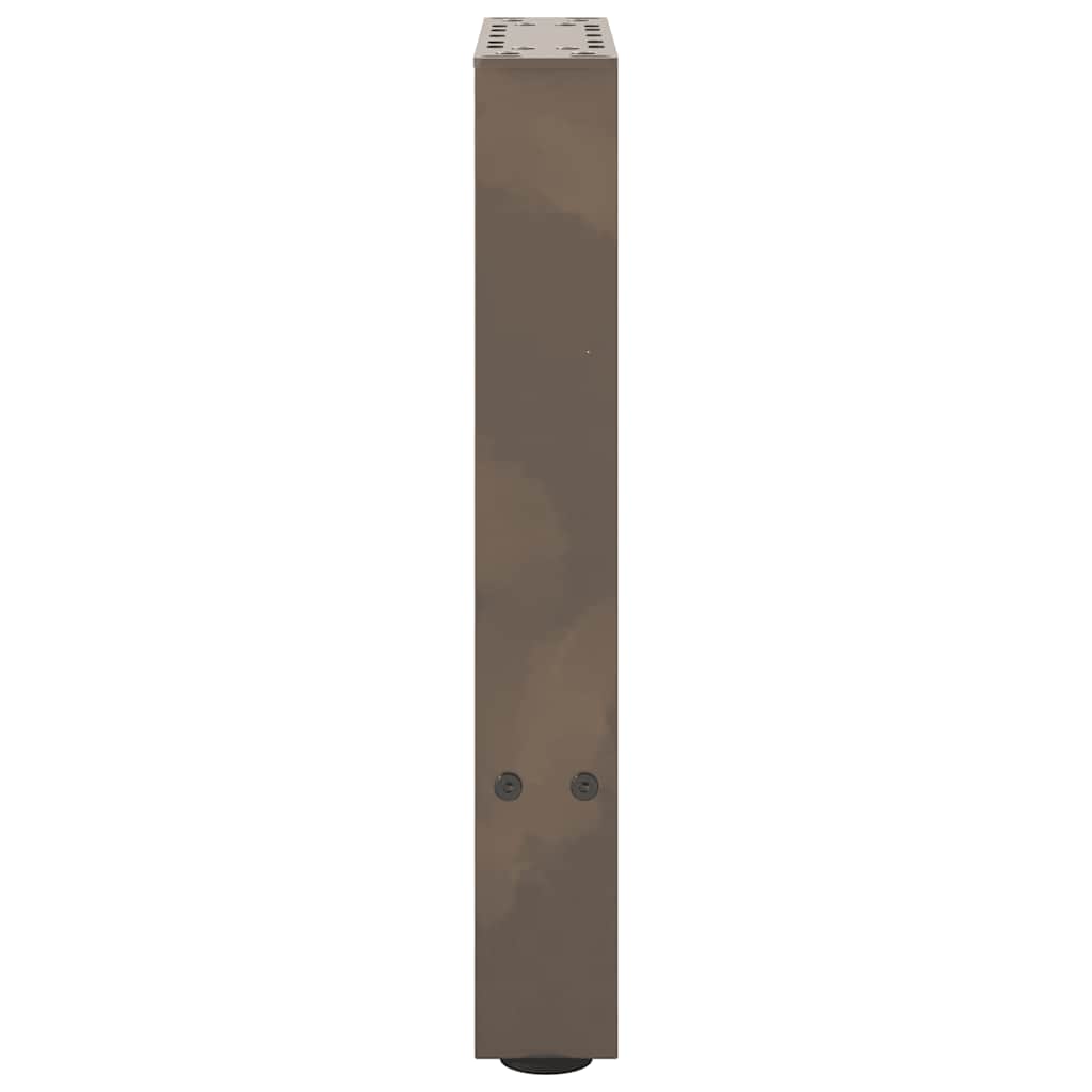 Gambe per Tavolino da Caffè Naturale 2 pz 38x(42-43) cm Acciaio
