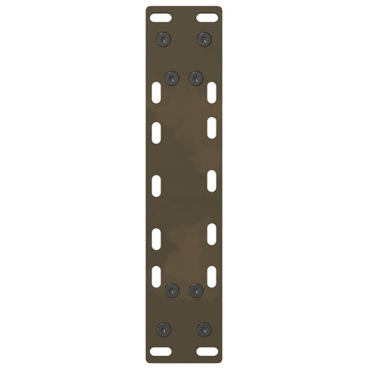 Gambe per Tavolino da Caffè Naturale 2 pz 38x(42-43) cm Acciaio