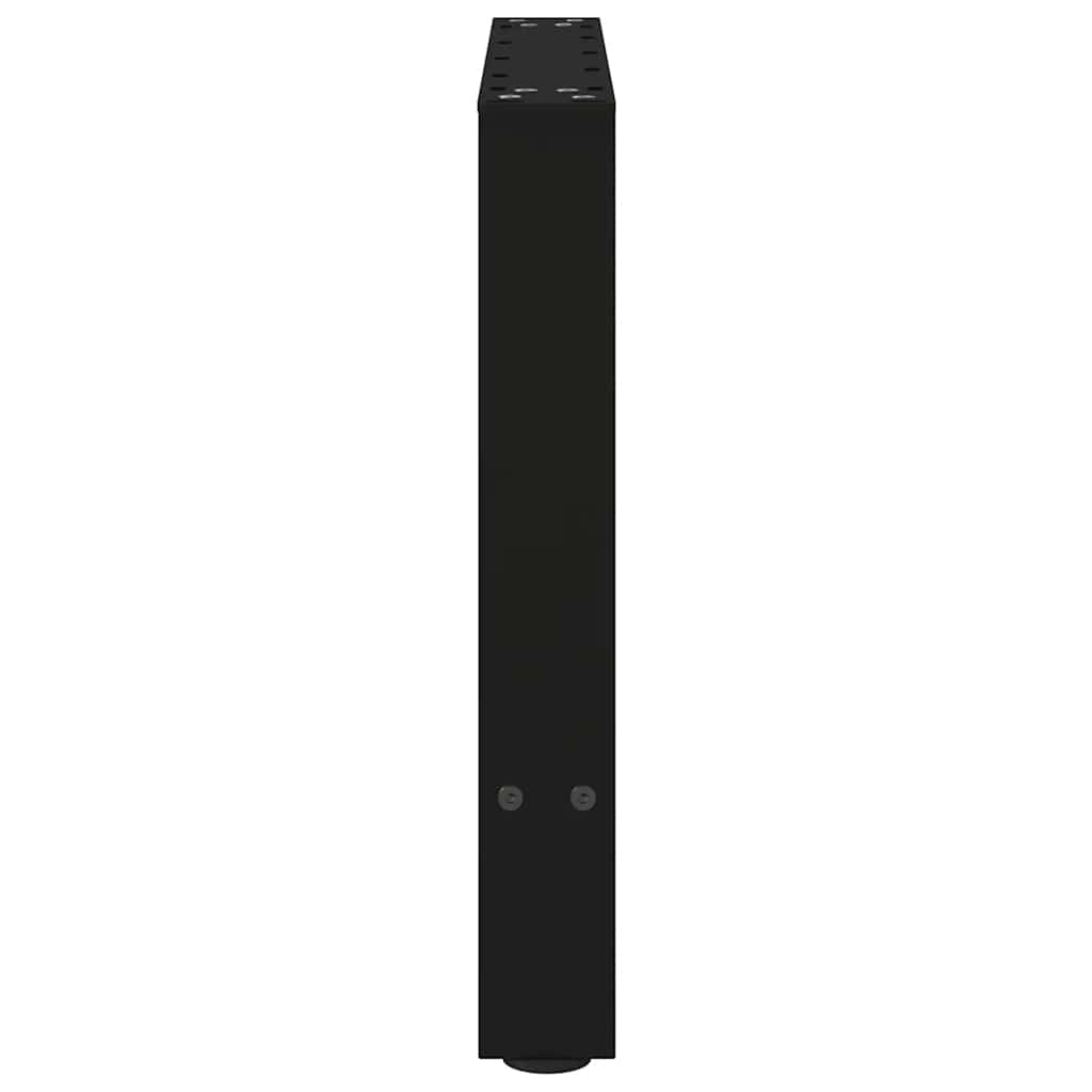 Gambe per Tavolino da Caffè Nere 2 pz 60x(42-43) cm Acciaio
