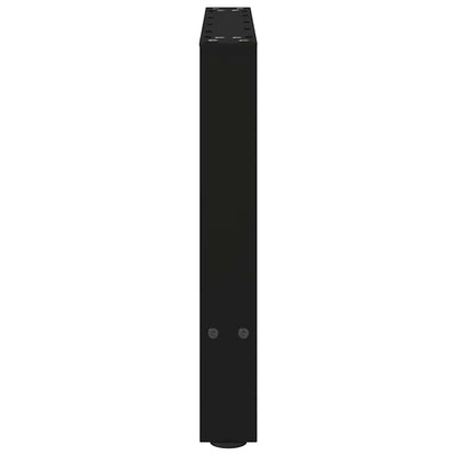 Gambe per Tavolino da Caffè Nere 2 pz 60x(42-43) cm Acciaio