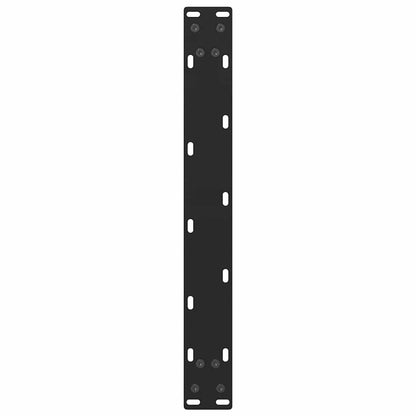 Gambe per Tavolino da Caffè Nere 2 pz 60x(42-43) cm Acciaio
