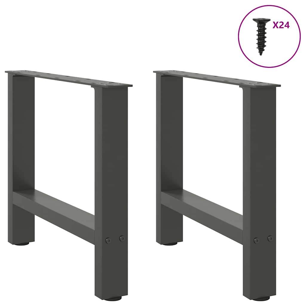 Gambe per Tavolino da Caffè 2 pz 70x(42-43) cm Acciaio