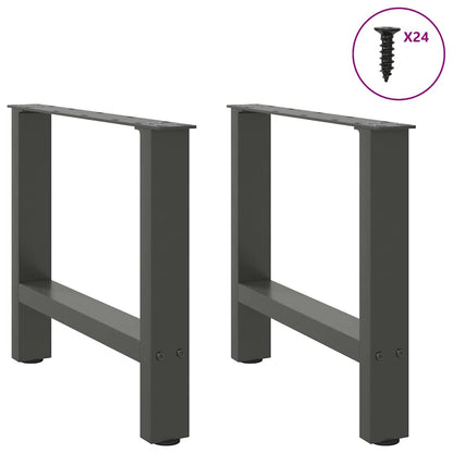 Gambe per Tavolino da Caffè 2 pz 70x(42-43) cm Acciaio