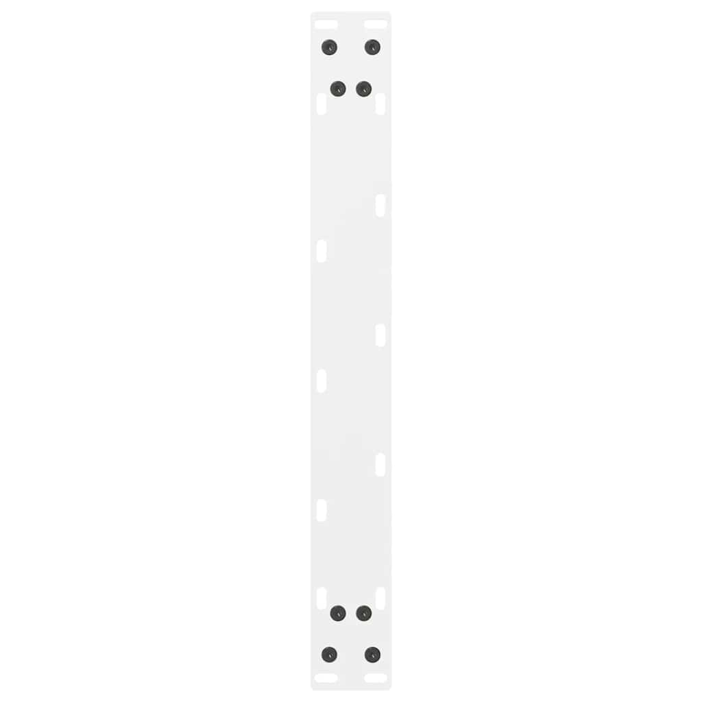 Gambe per Tavolino Bianco 2 pz 70x(42-43) cm Acciaio