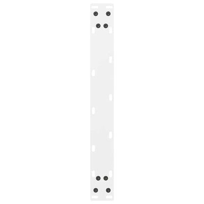 Gambe per Tavolino Bianco 2 pz 70x(42-43) cm Acciaio