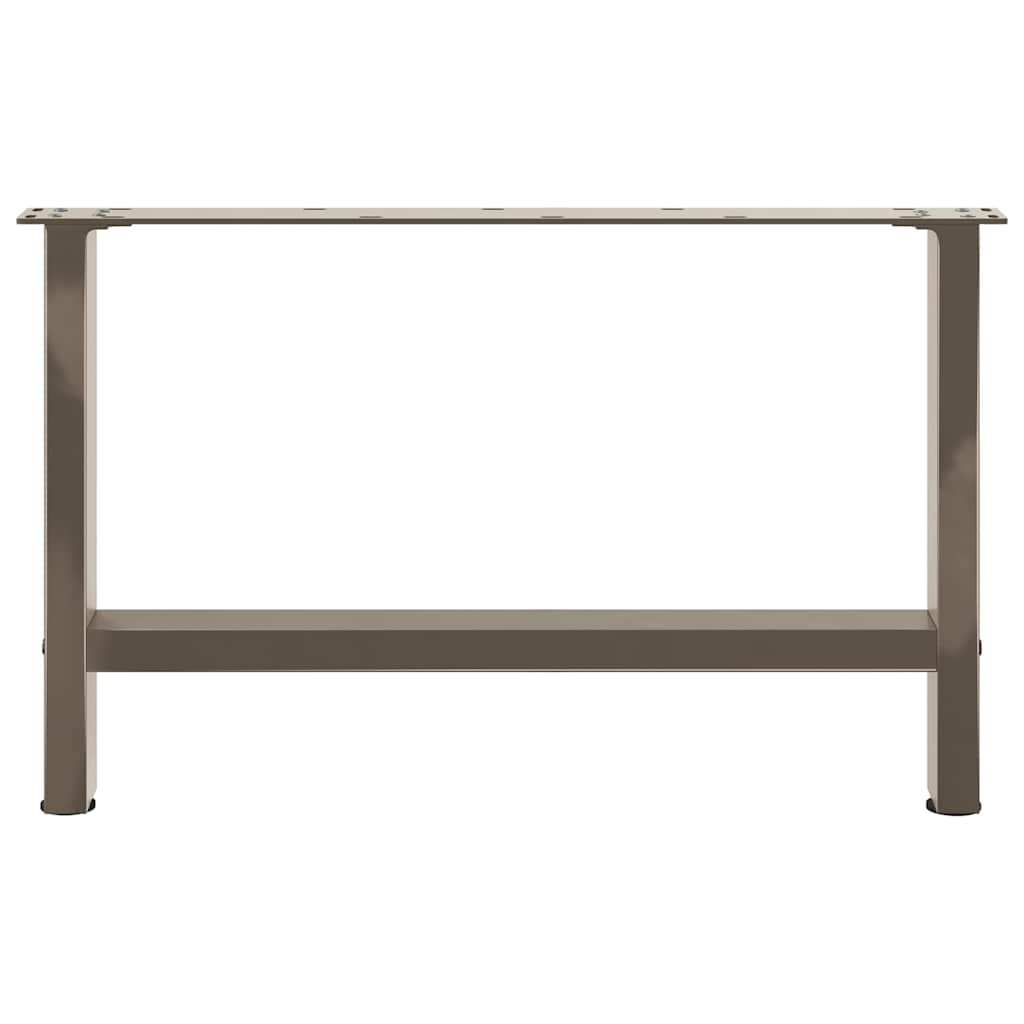 Gambe per Tavolino da Caffè Naturale 2 pz 70x(42-43) cm Acciaio