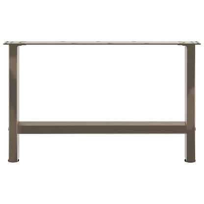 Gambe per Tavolino da Caffè Naturale 2 pz 70x(42-43) cm Acciaio