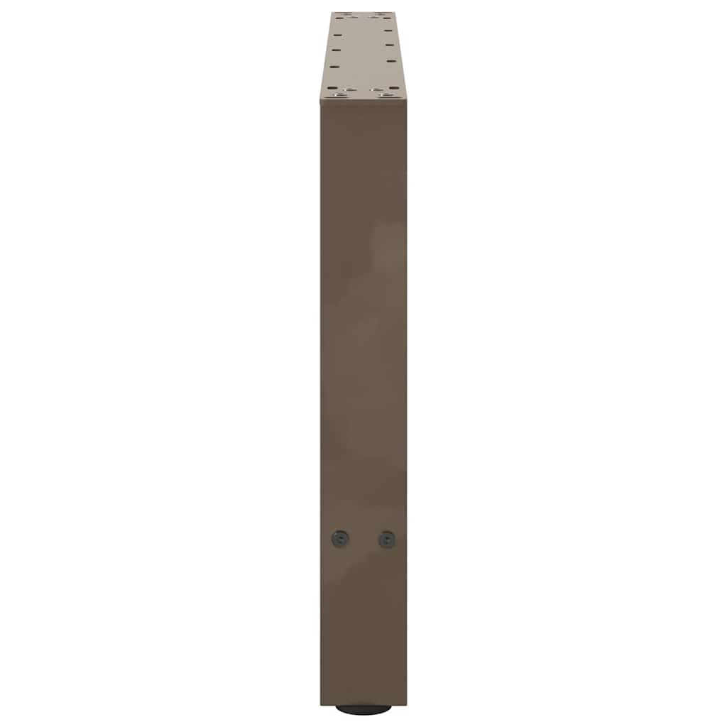 Gambe per Tavolino da Caffè Naturale 2 pz 70x(42-43) cm Acciaio