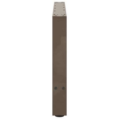 Gambe per Tavolino da Caffè Naturale 2 pz 70x(42-43) cm Acciaio