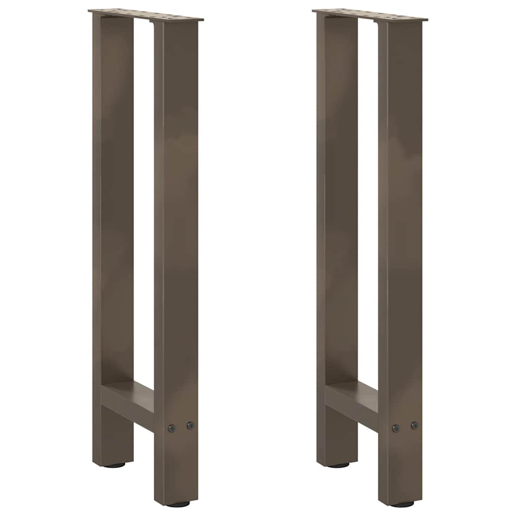 Gambe per tavolo consolle naturale 2 pz 38x(72-73) cm Acciaio