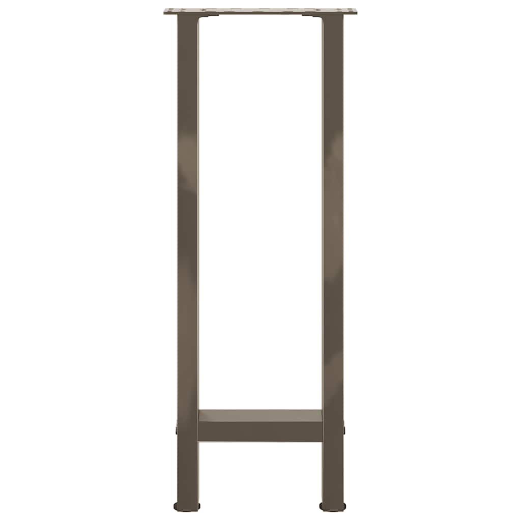 Gambe per tavolo consolle naturale 2 pz 38x(72-73) cm Acciaio