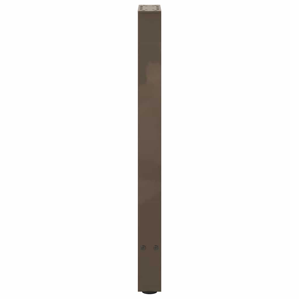Gambe per tavolo consolle naturale 2 pz 38x(72-73) cm Acciaio