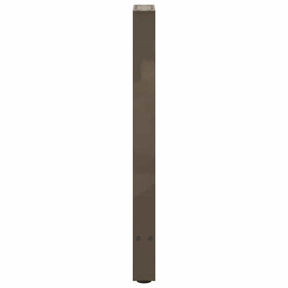 Gambe per tavolo consolle naturale 2 pz 38x(72-73) cm Acciaio