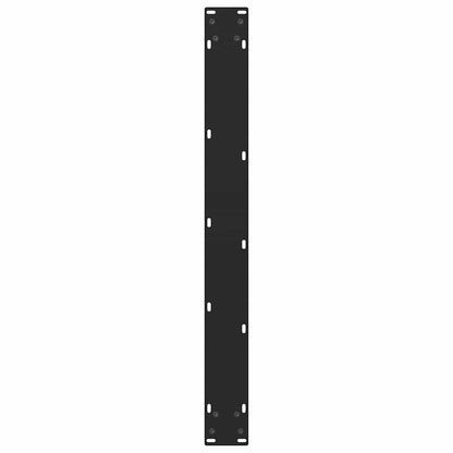 Gambe per Tavolino Nero 2 pz 70x(72-73) cm Acciaio