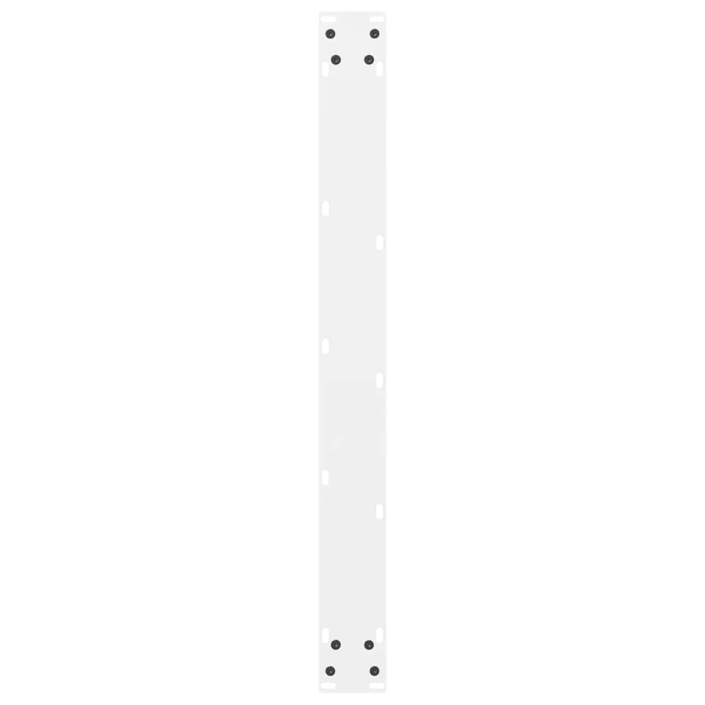 Gambe per Tavolino Bianco 2 pz 70x(72-73) cm Acciaio