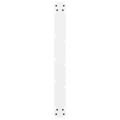 Gambe per Tavolino Bianco 2 pz 70x(72-73) cm Acciaio