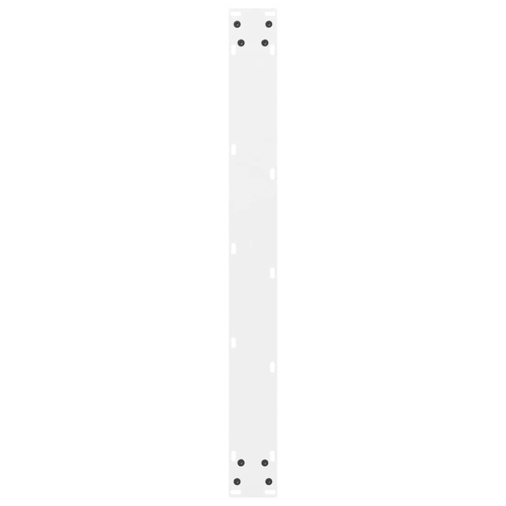 Gambe per Tavolino Bianco 2 pz 80x(72-73) cm Acciaio