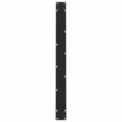 Gambe per tavolo da pranzo nere 2 pz 90x(72-73) cm in acciaio