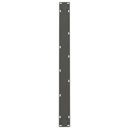 Gambe per tavolo da pranzo antracite 2 pz 90x(72-73) cm