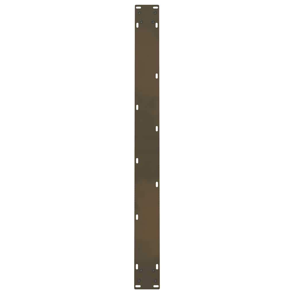Gambe per tavolo da pranzo naturale 2 pz 90x(72-73) cm Acciaio