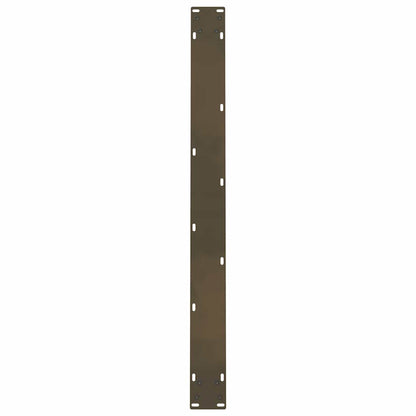 Gambe per tavolo da pranzo naturale 2 pz 90x(72-73) cm Acciaio