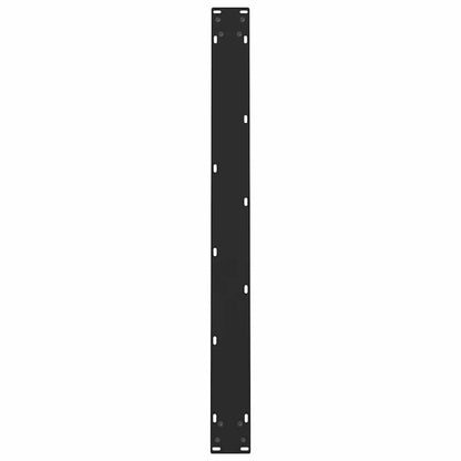 Gambe per Tavolino Nero 2 pz 100x(72-73) cm Acciaio