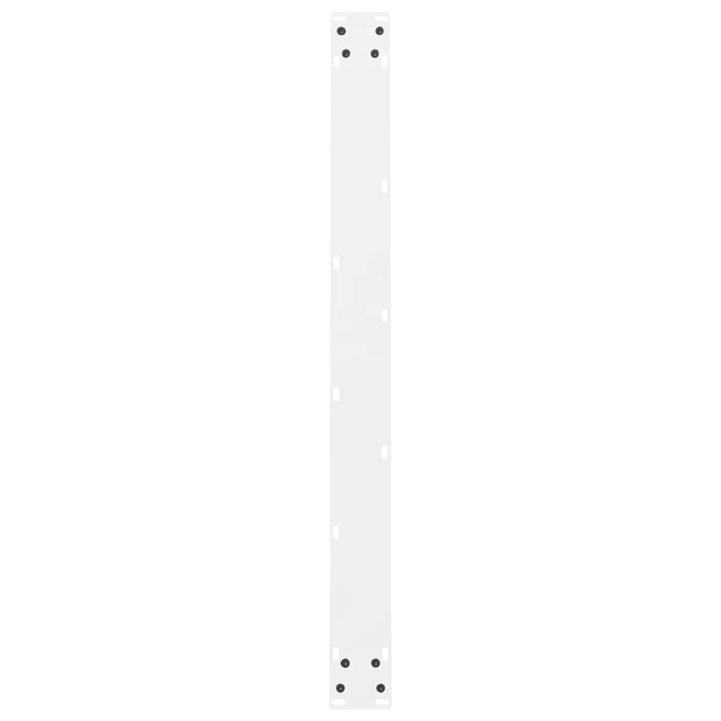 Gambe per Tavolino Bianco 2 pz 100x(72-73) cm Acciaio