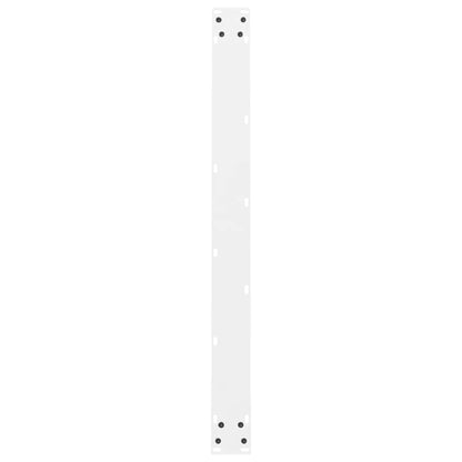 Gambe per Tavolino Bianco 2 pz 100x(72-73) cm Acciaio