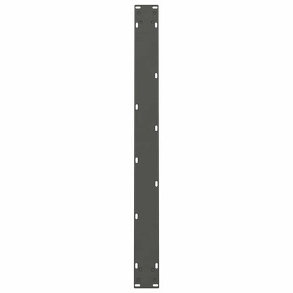 Gambe per tavolo da pranzo antracite 2 pz 100x(72-73) cm
