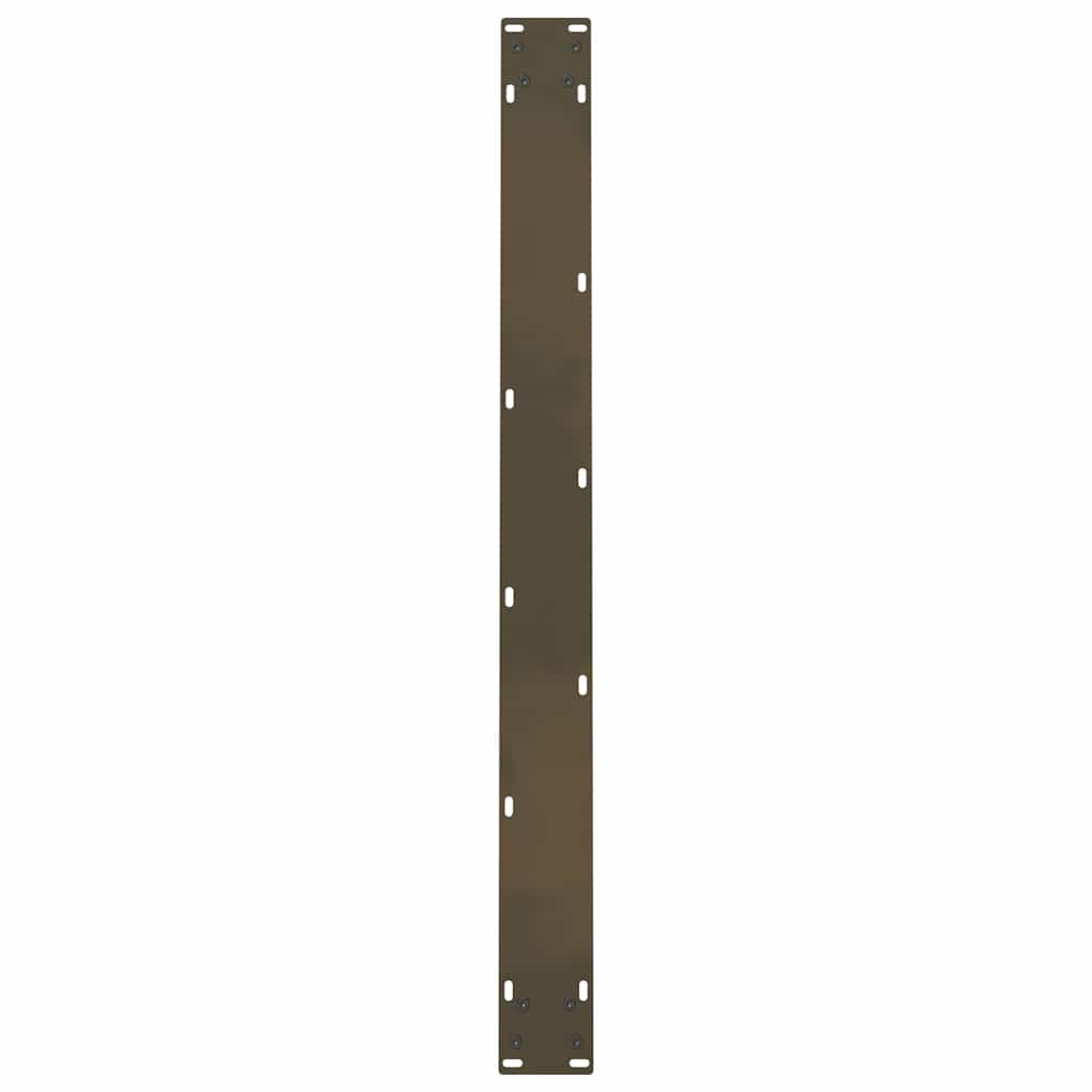 Gambe per tavolo da pranzo naturale 2 pz 100x(72-73) cm Acciaio