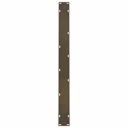 Gambe per tavolo da pranzo naturale 2 pz 100x(72-73) cm Acciaio