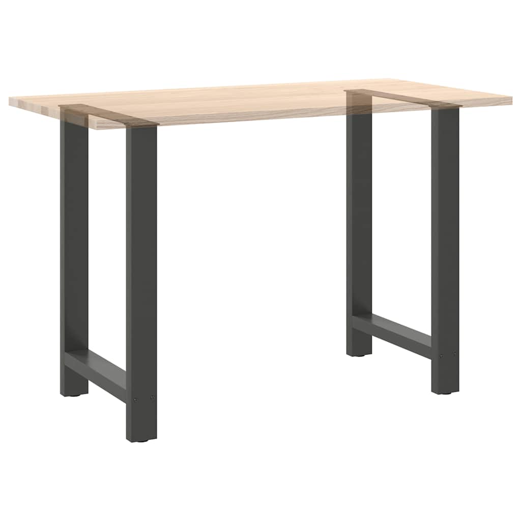 Gambe per tavolo da bar antracite 2 pz 60x(90-91) cm in acciaio