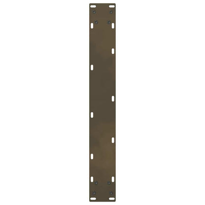 Gambe per tavolo da bar in acciaio naturale 2 pz 60x(90-91) cm in acciaio